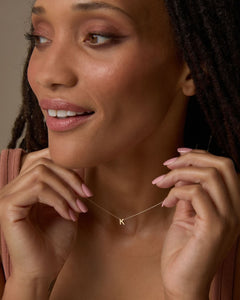 Just For You Initial Necklace — B