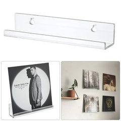 Clear Vinyl Record Shelf Wall Mount Wall Mount Album Record Holder Display