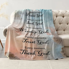 Faithful Comfort - Women's Bible Verse Plush Throw