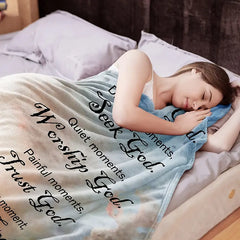 Faithful Comfort - Women's Bible Verse Plush Throw