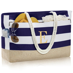 Female Blue Beach Bag Beach Friend Birthday Best Gifts Friend Gifts Friend Birthday Gifts for Women Friendship Gifts for Friends Female Blue Beach Bag Beach Accessories Initial Gifts