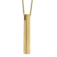 Personalized Silver Bar Name Necklace