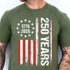 Happy 250 Years Birthday USA Shirt | Patriotic 4th of July 1776–2026 T-Shirt | America 250th Anniversary | Independence Day Shirt 682486