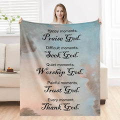 Faithful Comfort - Women's Bible Verse Plush Throw