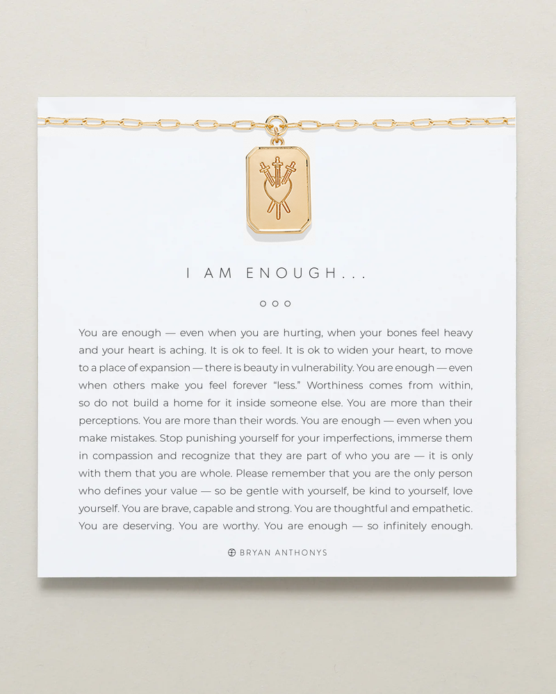 I Am Enough Statement Necklace