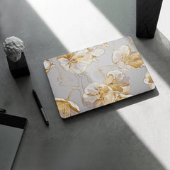 MacBook Air 15-inch (M2-M5) Case - Gold Botanical Design