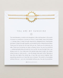 You Are My Sunshine Gold Bracelet Set