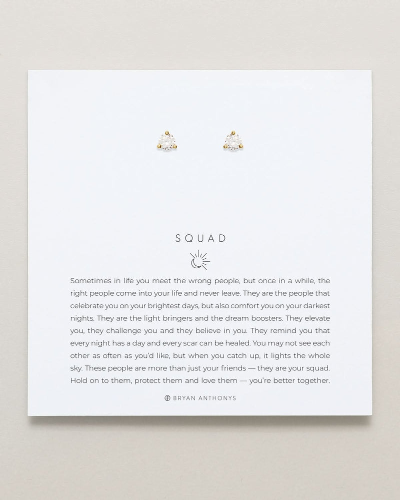 Squad Crystal Stud Earrings