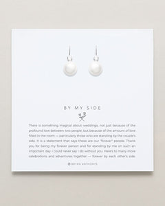 By My Side Pearl Drop Earrings