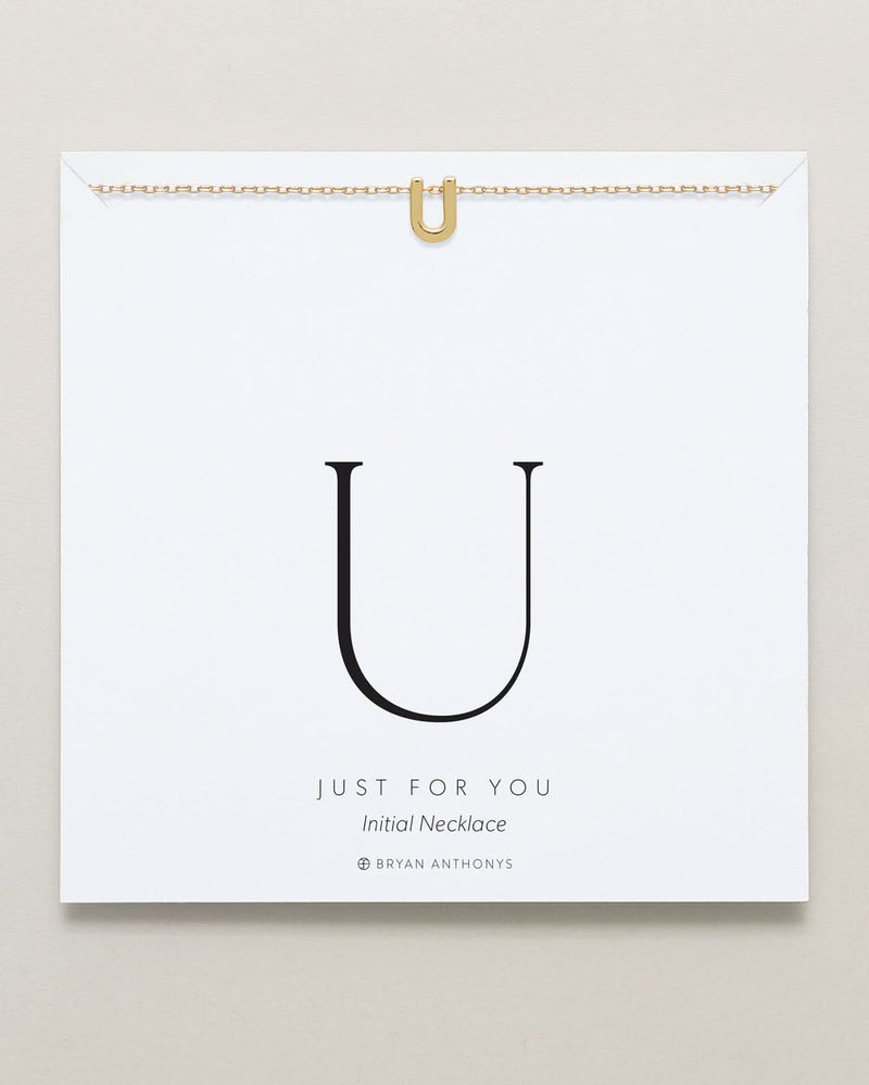 Just For You Initial Necklace — U