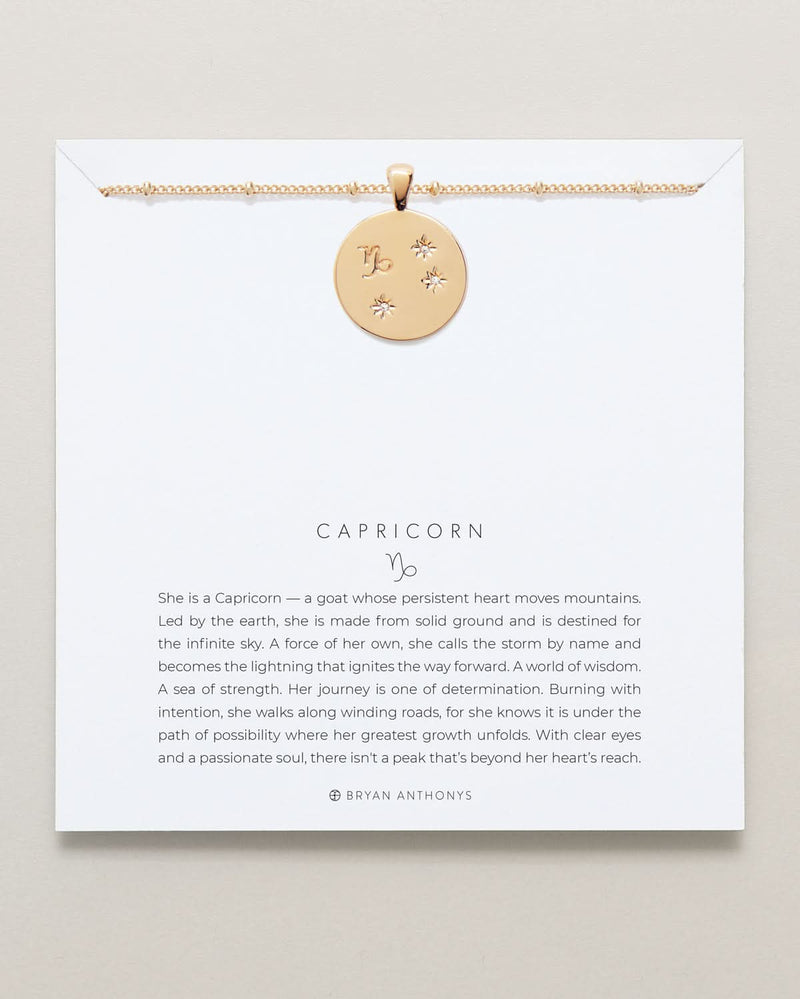 Capricorn — Zodiac Necklace
