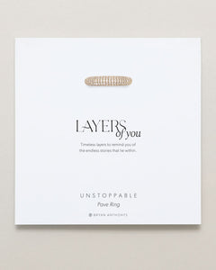 Unstoppable Pave Ring