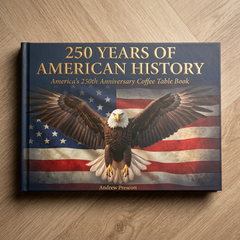 250 Years of American History: America's 250th Anniversary Coffee Table Book (200 Pages)